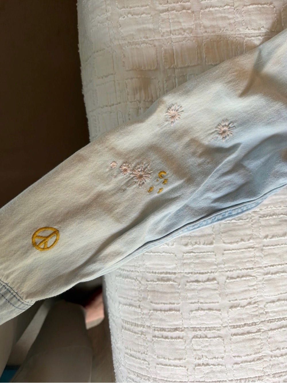 Free People We The Free Denim Reef Break Top - Picture 3 of 4